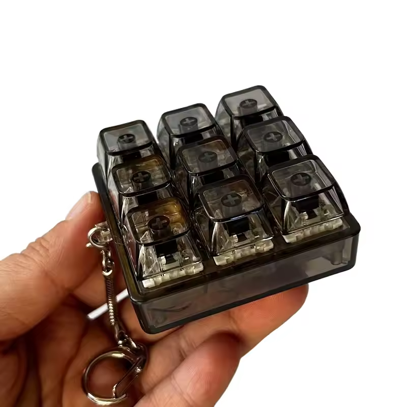 Anti-stress keyboard keychain