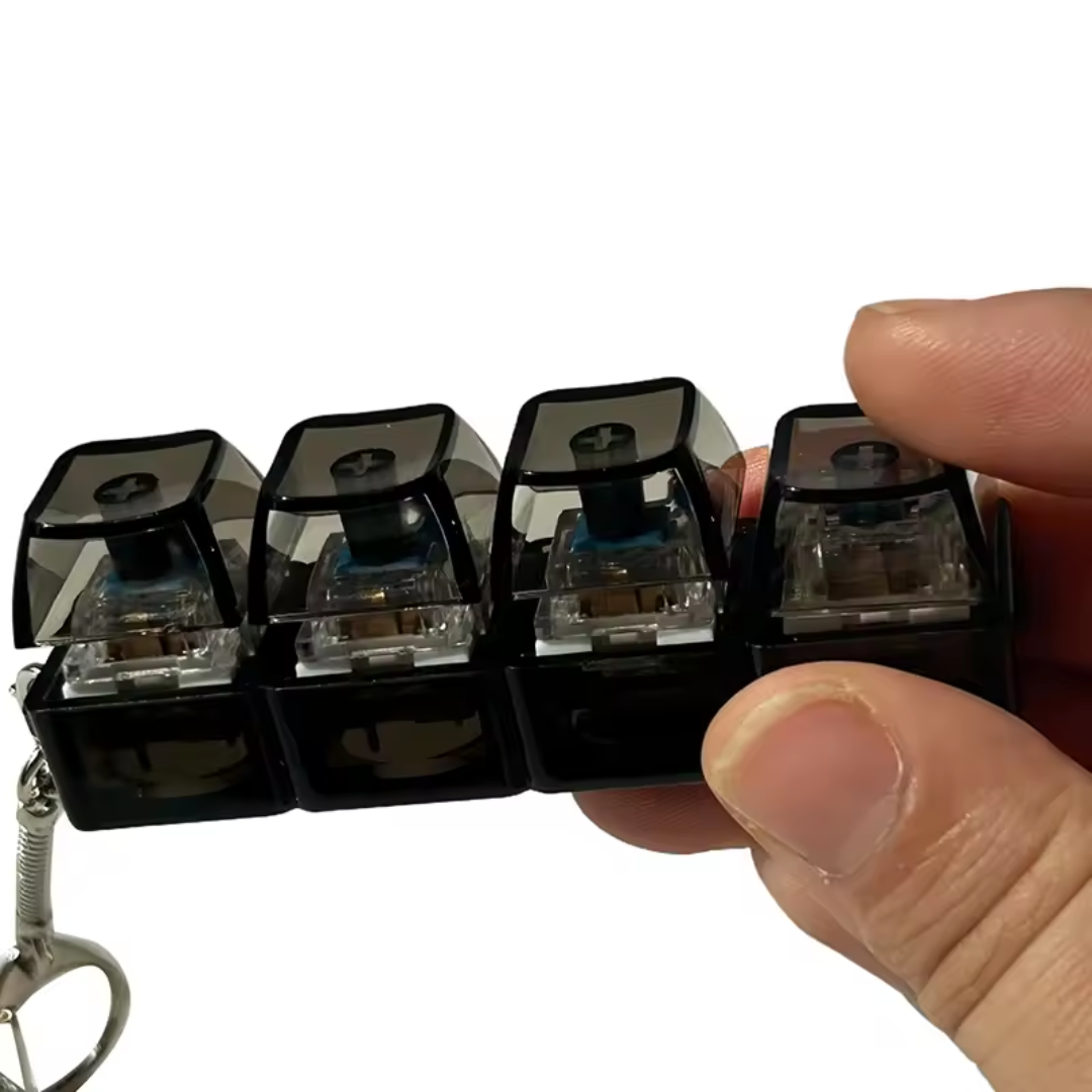 Anti-stress keyboard keychain